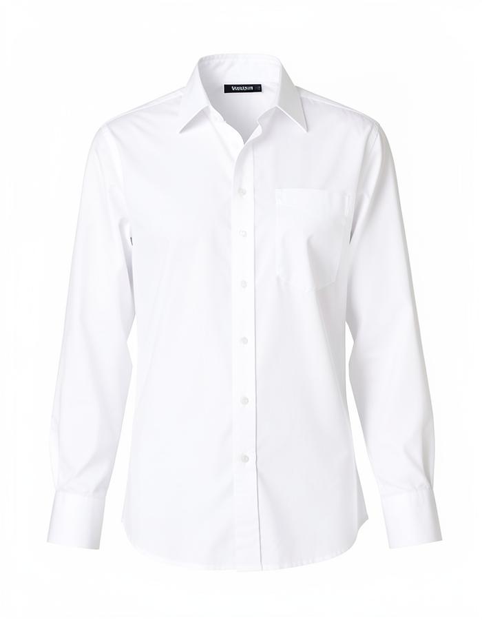 Camisa de algodón con efecto de maniquí fantasma